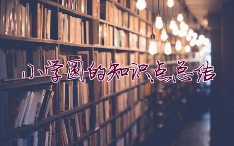 小學圓的知識點總結