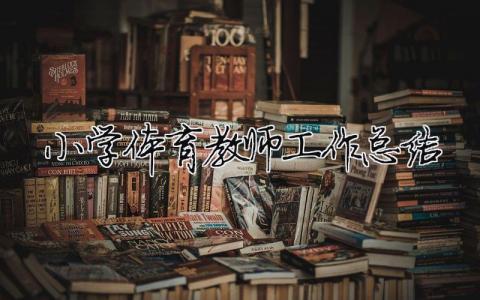 小學體育教師工作總結 30篇