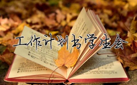 工作計劃書學生會模板怎么寫范文29篇