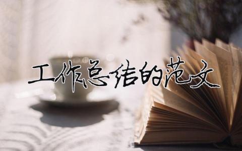工作總結(jié)的范文（精選合集17篇）
