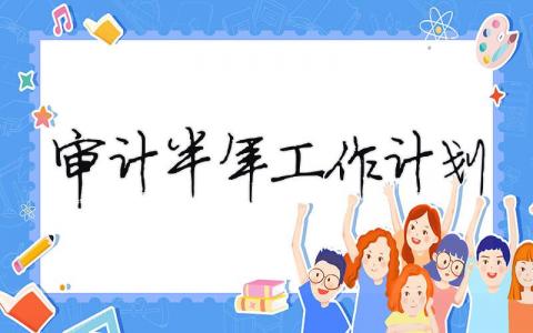 審計(jì)半年工作計(jì)劃（精選合集15篇）