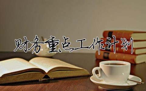 財務重點工作計劃（精選合集15篇）