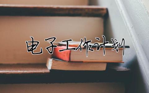 電子工作計劃 電子行業(yè)工作規(guī)劃怎么寫（精選合集9篇）