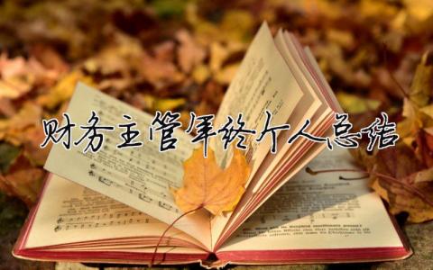 財務主管年終個人總結 財務主管年終個人總結簡短（精選合集20篇）