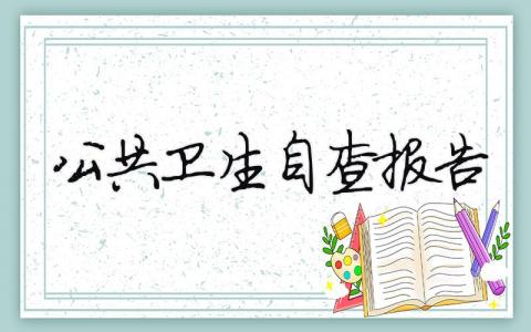 公共衛(wèi)生自查報告 公共衛(wèi)生自查報告怎么寫（精選合集9篇）