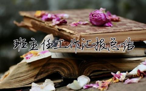 班主任工作匯報總結 班主任工作匯報總結發言（精選合集9篇）