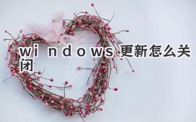 windows更新怎么關(guān)閉