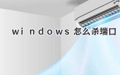 windows怎么殺端口