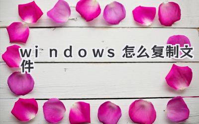 windows怎么復制文件