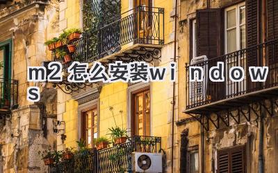 m2怎么安裝windows