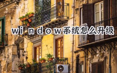 window系統怎么升級
