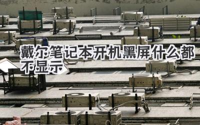 戴爾筆記本開機黑屏什么都不顯示