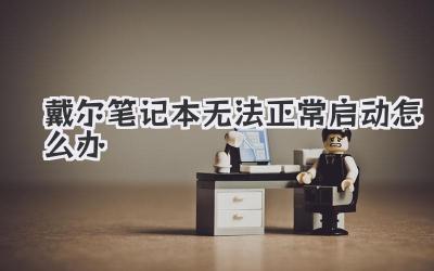 戴爾筆記本無法正常啟動(dòng)怎么辦