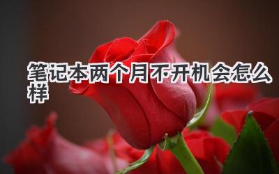 筆記本兩個(gè)月不開機(jī)會(huì)怎么樣