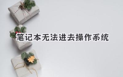 筆記本無法進(jìn)去操作系統(tǒng)