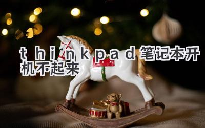thinkpad筆記本開機不起來