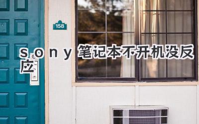 sony筆記本不開機沒反應(yīng)