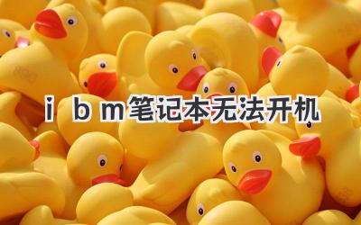 ibm筆記本無法開機